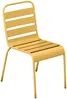 Vente-unique - MIRMANDE Garden dining set Metall Gelb - B 80 cm59 cm x H 74,5 cm79 cm x L 160 cm47,5 cm Bild 3
