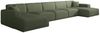 Wohnlandschaft Sofa U-Form CELES PREMIUM XL in Stoff Scala Forest Bild 2