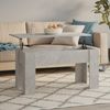 Couchtisch, Sofatisch Betongrau 101x49x52 cm Holzwerkstoff Bild 2