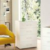 Dmora Kommode Solano, Kommode mit 4 Schubladen für das Schlafzimmer, Mehrzweck-Büro- oder Arbeitszimmerschrank, 60 x 41 x 87 cm, Weiß Bild 2