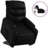 vidaXL Relaxsessel mit Aufstehhilfe Elektrisch Schwarz Kunstleder 3206613 Bild 2