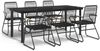 vidaXL 7-tlg. Garten-Essgruppe Schwarz PVC-Rattan 3060277 Bild 2