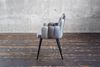 KAWOLA Stuhl FREJA Esszimmerstuhl Velvet grau Fuß schwarz 85 x 56 x 58 cm Bild 4