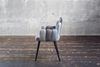 KAWOLA Stuhl FREJA Esszimmerstuhl Velvet grau Fuß schwarz 85 x 56 x 58 cm Bild 5