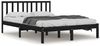 vidaXL Massivholzbett Schwarz Kiefer 140x190 cm [3105055] Bild 2