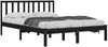 vidaXL Massivholzbett Schwarz Kiefer 140x190 cm [3105055] Bild 3