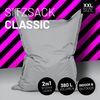 Lumaland 'Luxury' XXL-Sitzsack, Indoor & Outdoor, Silbergrau, Polyester, 380 l Bild 2