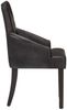 vidaXL Esszimmerstühle 4 Stk. Schwarz Echtes Ziegenleder 3056699 Bild 4