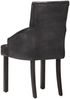 vidaXL Esszimmerstühle 4 Stk. Schwarz Echtes Ziegenleder 3056699 Bild 5