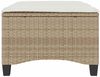 vidaXL Gartenhocker mit Kissen 2 Stk. Beige 55x55x36 cm Poly Rattan 4108250 Bild 4