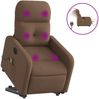 vidaXL Elektrischer Massagesessel mit Aufstehhilfe Braun Stoff 3206826 Bild 2