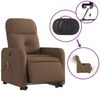 vidaXL Elektrischer Massagesessel mit Aufstehhilfe Braun Stoff 3206826 Bild 5