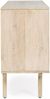 Sideboard Anahsa aus Mangoholz, skandinavischer Stil, Natur, 2 Türen, Rattan-Details Bild 3
