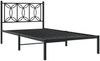 vidaXL Bettgestell mit Kopfteil Metall Schwarz 100x200 cm 376123 Bild 3
