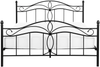 Metallbett schwarz Lattenrost 160x200 cm ANTLIA Bild 5