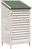 vidaXL Garten Shed Weiß 59 x 56 x 113,5 cm Massivholz aus Fichte 42033453 Bild 2