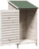 vidaXL Garten Shed Weiß 59 x 56 x 113,5 cm Massivholz aus Fichte 42033453 Bild 4