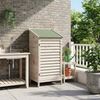 vidaXL Garten Shed Weiß 59 x 56 x 113,5 cm Massivholz aus Fichte 42033453 Bild 3