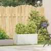 vidaXL Pflanzkübel Weiß 80x40x40 cm Kaltgewalzter Stahl 860669 Bild 3