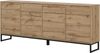 OTTO home Sideboard Loft, Breite 208,5 cm, grifflose Kommode 4 Türen/2 Schubkästen, Schubladenschrank mit viel Stauraum, Einlegeböden verstellbar Bild 2