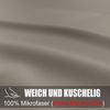 Kissenbezug 40x80 2er Set Mikrofaser Natur Reißverschluss Bügelfrei Bild 3