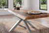 Esstisch Baumkante massiv Akazie natur 280 x 100 Spider-Gestell silber ATLAS 140110598 Bild 3