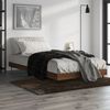 vidaXL Bettgestell ohne Matratze Braun Eiche 90x190 cm Holzwerkstoff 832308 Bild 4