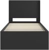 vidaXL Bettgestell mit Stauraum und Kopfteil Schwarz 90 x 200 cm 3413894 Bild 5