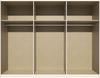 Schwebetürenschrank Kiel-A / Kulmbach-A, Holzwerkstoff, Weiß, Verspiegelt, 271 x 210 x 62 cm Bild 2