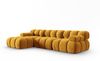 Micadoni Modulares Ecksofa Bellis 4-Sitzer Links Samt Bluvel Gelb Bild 2