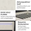 Flieks Polsterbett 160x200cm, Doppelbett mit LED-Kopfteil, Samt, Beige Bild 5