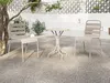 Vente-unique - MIRMANDE Garden dining set Metall Beige - B 59 cm x H 79 cm x L 47,5 cm Bild 3