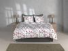 Zo! Home Cotton Bettwäsche 135x200 Sierra White Blütenzweige Blätter pink grün Bild 4