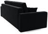 Sofa 3-Sitzer BELLA mit Schlaffunktion Schwarz Bild 3