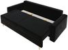 Sofa 3-Sitzer BELLA mit Schlaffunktion Schwarz Bild 4