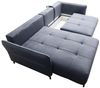 Ecksofa Schlafsofa Sofa SADIE Stoff Element Hellbeige Ottomane Links Bild 3