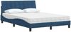 vidaXL Bett mit Matratze "Hanko" Blau 140x200 cm Stoff 3310537 Bild 4