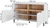 Kommode Marelle Weiß/Artisan 140 x 81.3 cm mit 2 Türen Vicco Bild 2