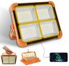 POPOLIC Arbeitsleuchte Solar Arbeitslampe Wiederaufladbar, 288 LEDs, 5 Lichtmodi, 3000K/4000K/6500K/SOS, Magnetisch & Aufhängbar, für Camping, Werkstatt, Notfall Bild 4
