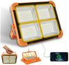 POPOLIC Arbeitsleuchte Solar Arbeitslampe Wiederaufladbar, 288 LEDs, 5 Lichtmodi, 3000K/4000K/6500K/SOS, Magnetisch & Aufhängbar, für Camping, Werkstatt, Notfall Bild 5