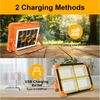 POPOLIC Arbeitsleuchte Solar Arbeitslampe Wiederaufladbar, 288 LEDs, 5 Lichtmodi, 3000K/4000K/6500K/SOS, Magnetisch & Aufhängbar, für Camping, Werkstatt, Notfall Bild 2
