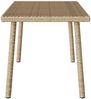 vidaXL Garten-Couchtisch Rechteckig Beige 80x40x37 cm Poly Rattan 4104058 Bild 4
