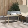 vidaXL Garten-Couchtisch Rechteckig Beige 80x40x37 cm Poly Rattan 4104058 Bild 2