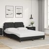 vidaXL Bettgestell ohne Matratze "Zadar" Schwarz 120x200 cm Kunstleder 3208852 Bild 3