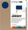 Schlafgut 'Easy' Spannbettlaken, Jersey, 100% Baumwolle, rundum Gummizug, für Matratzen bis 22 cm Höhe, Blue Deep, XL 180x200 cm - 200x200 cm Bild 2