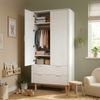 HOME DELUXE Kleiderschrank COCO – 100 × 200 cm Weiß Bild 2