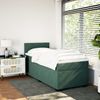 vidaXL Boxspringbett mit Matratze Dunkelgrün 90x190 cm Samt 3288483 Bild 5