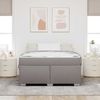 vidaXL Bettrahmen mit Matratze Taupe 140 x 200 cm Stoff 3399191 Bild 4