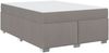 vidaXL Bettrahmen mit Matratze Taupe 140 x 200 cm Stoff 3399191 Bild 2