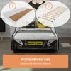 Kids Collective Autobett 70x140, 80x160 cm Kinderbett Jugendbett mit Rausfallschutz (Spielbett Batman Batmobil Bat Car Auto), Bett in schwarz Kinderbett 70x140 cm mit Matratze Bild 2